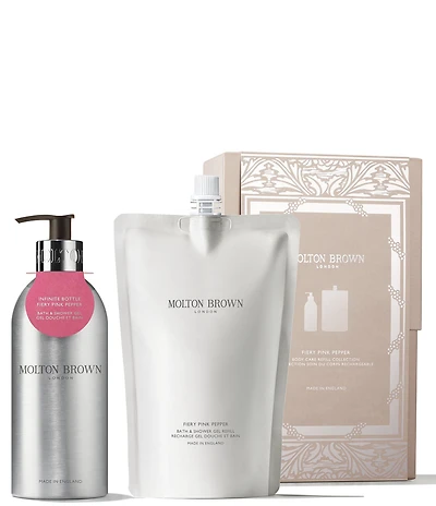 Molton Brown Infinite Bottle Fiery Pink Pepper Body Care Refill Collection