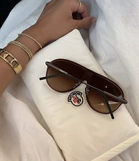 Moncler Unisex Glyde 61mm Aviator Sunglasses