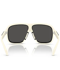Moncler Unisex Two Tone 62mm Shield Sunglasses