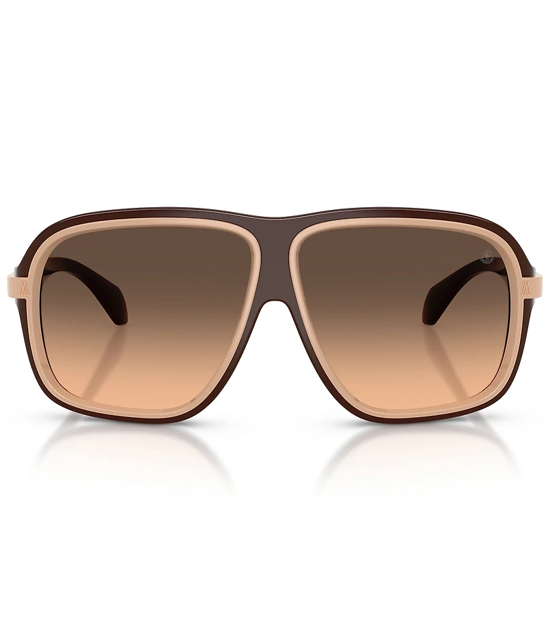 Moncler Unisex Two Tone 62mm Shield Sunglasses