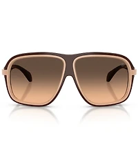 Moncler Unisex Two Tone 62mm Shield Sunglasses