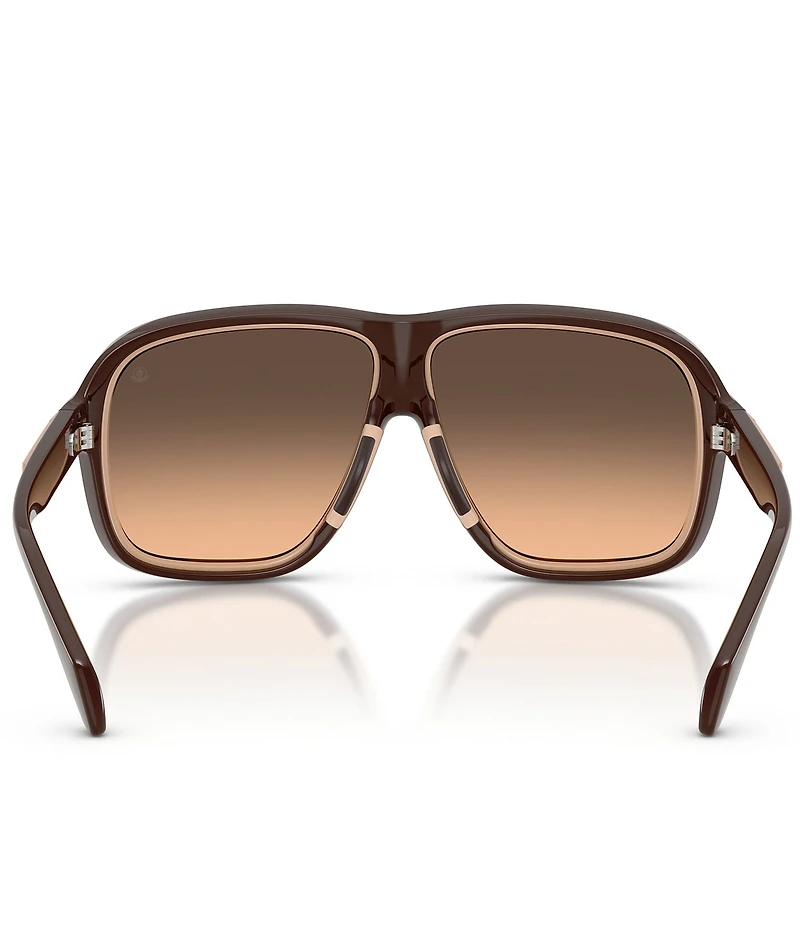 Moncler Unisex Two Tone 62mm Shield Sunglasses