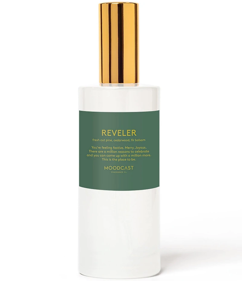 Moodcast Fragrance Co. Reveler - White and Gold Room & Linen Spray
