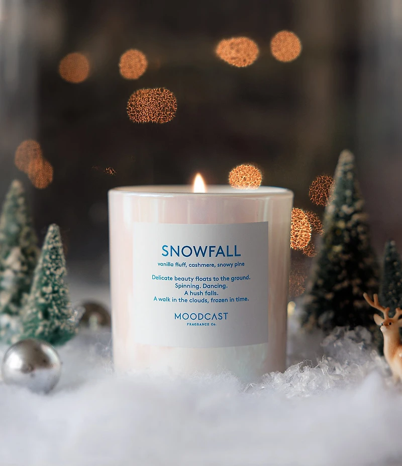 Moodcast Fragrance Co. Snowfall Pearlescent Coconut Wax Candle