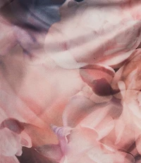 Morgan & Co. Floral Printed Satin Cowl Neck Dress