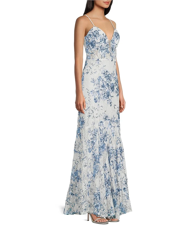 dillards blue formal dress Lace Mermaid Mermaid Gown Dillards Long Evening Gowns Mermaid Gown Dillards Long Evening Gowns royal blue blue prom dress
