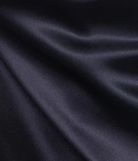 Morgan & Co. Satin V-Neck Bar Back Dress