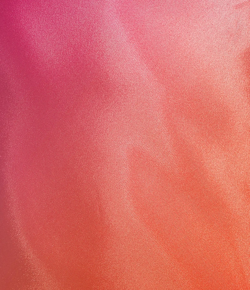 Morgan & Co. Sleeveless Satin Ombre V-Neck Tie Back Long Dress