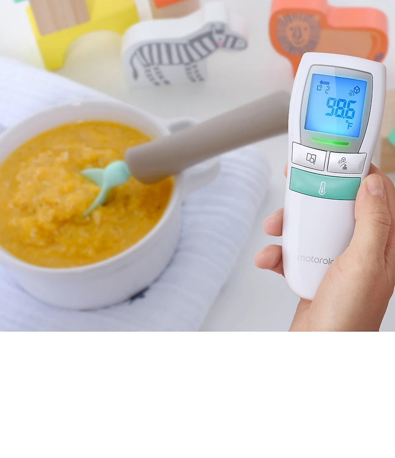 Motorola CARE Non-Contact Forehead, Liquid & Food Baby Thermometer