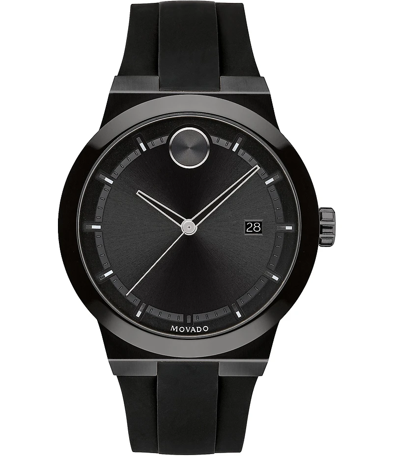 Movado Bold Men's Black Swiss Quartz Fusion Watch