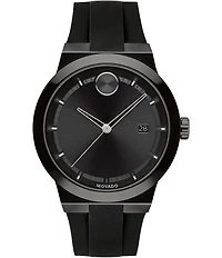 Movado Bold Men's Black Swiss Quartz Fusion Watch