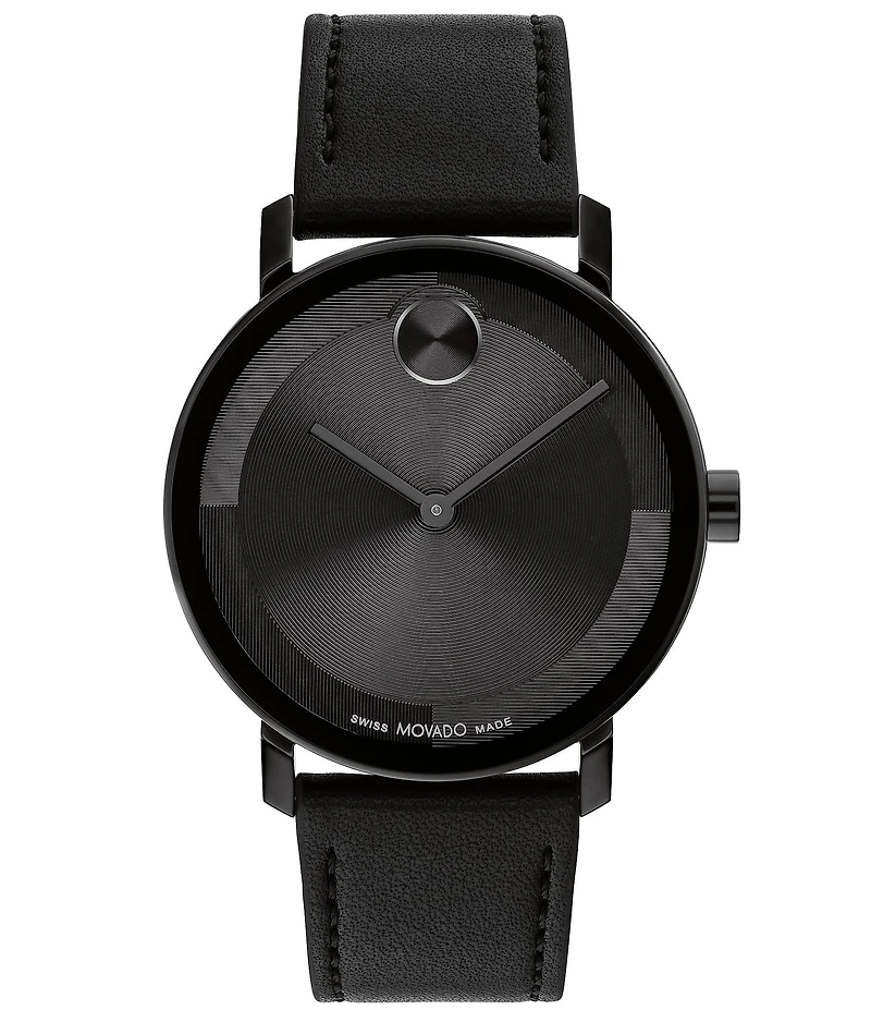 Movado Bold Men's Evolution 2.0 Quartz Analog Leather Strap Watch