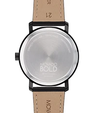Movado Bold Men's Evolution 2.0 Quartz Analog Leather Strap Watch
