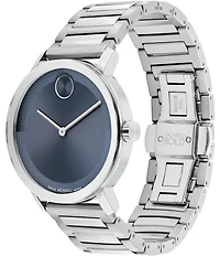 Movado Bold Men's Evolution 2.0 Quartz Analog Blue Dial Stainless Steel Bracelet Watch
