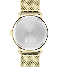 Movado Bold Men's Evolution 2.0 Quartz Analog Gold Mesh Bracelet Watch