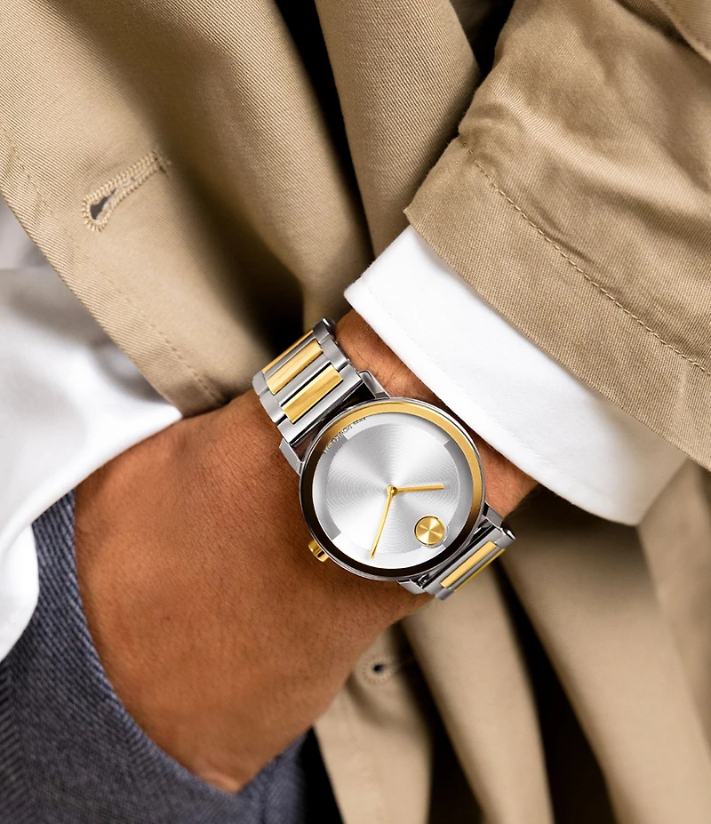 Movado Bold Men's Evolution 2.0 Quartz Analog Stainless Steel Bracelet Watch