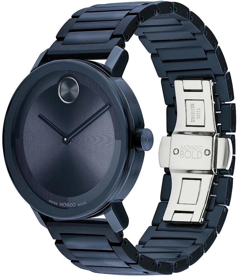 Movado Bold Men's Evolution 2.0 Quartz Analog Stainless Steel Bracelet Watch