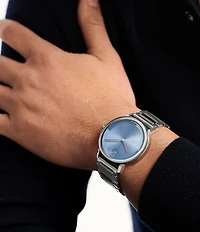 Movado Bold Men's Evolution 2.0 Quartz Analog Rose Grey Tone Stainless Steel Bracelet Watch
