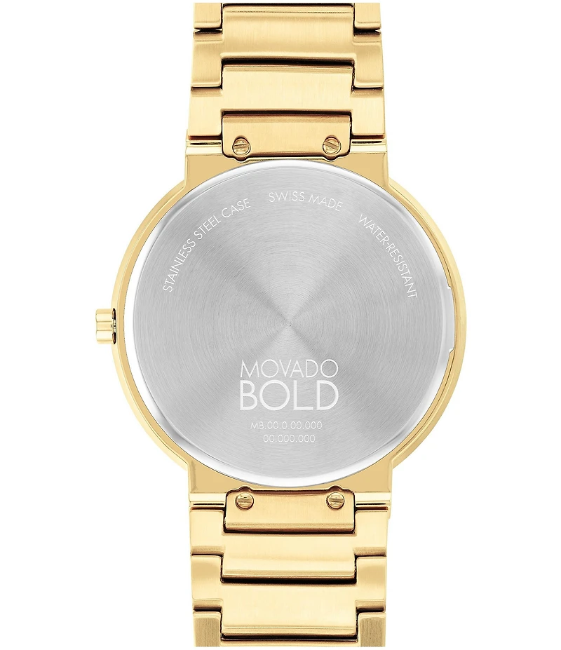 Movado Bold Men's Quartz Analog Gold Stainless Steel Bracelet Watch