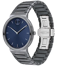 Movado Bold Men's Quartz Analog Grey Stainless Steel Bracelet Watch