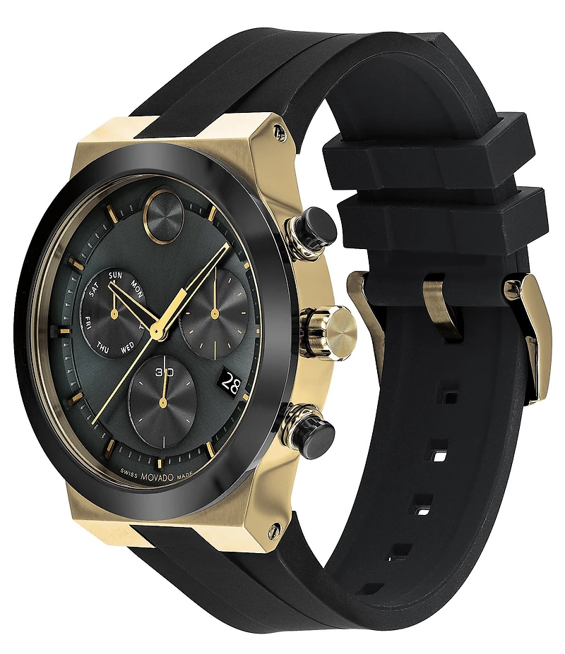 Movado Bold Men's Quartz Chronograph Silicone Strap Watch