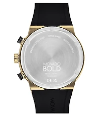 Movado Bold Men's Quartz Chronograph Silicone Strap Watch