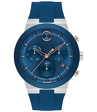 Movado Bold Men's Quartz Chronograph Silicone Strap Watch