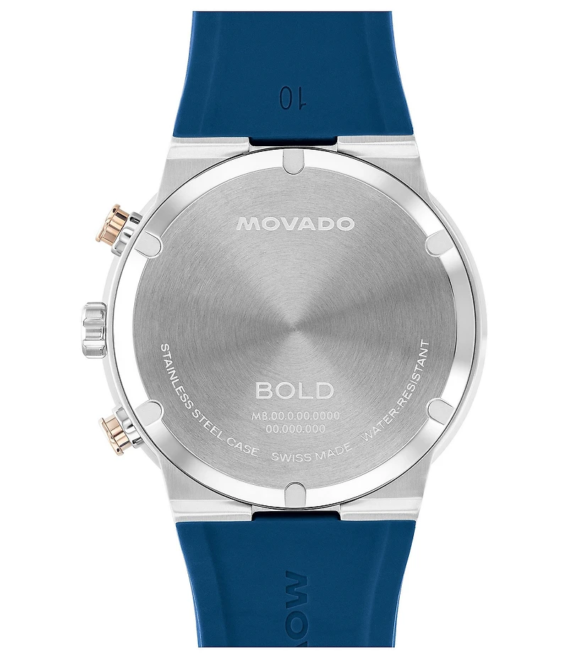 Movado Bold Men's Quartz Chronograph Silicone Strap Watch
