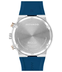 Movado Bold Men's Quartz Chronograph Silicone Strap Watch