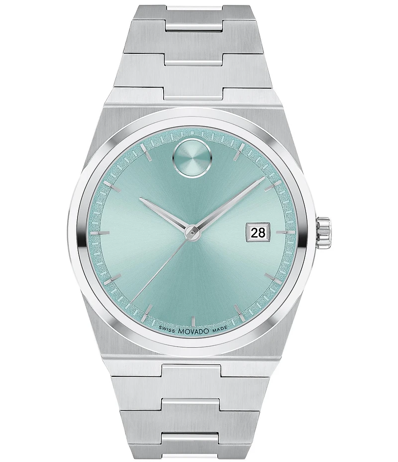 Movado Bold Men's Quest Quartz Automatic Stainless Steel Bracelet Watch