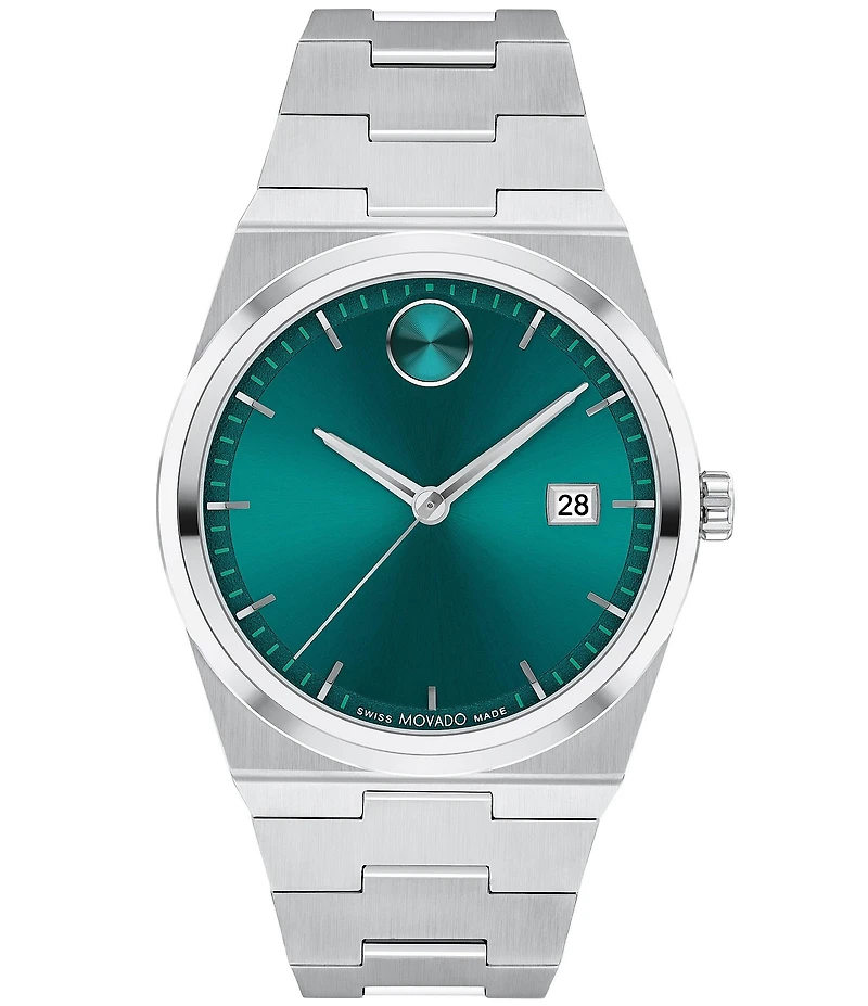 Movado Bold Men's Quest Quartz Automatic Stainless Steel Bracelet Watch
