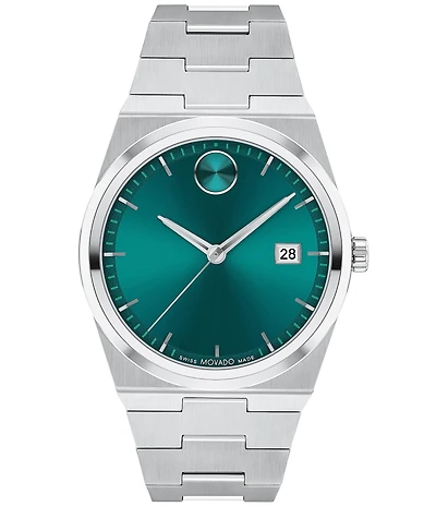 Movado Bold Men's Quest Quartz Automatic Stainless Steel Bracelet Watch