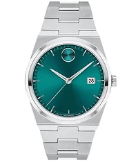 Movado Bold Men's Quest Quartz Automatic Stainless Steel Bracelet Watch