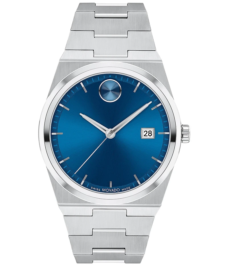Movado Bold Men's Quest Quartz Automatic Stainless Steel Bracelet Watch