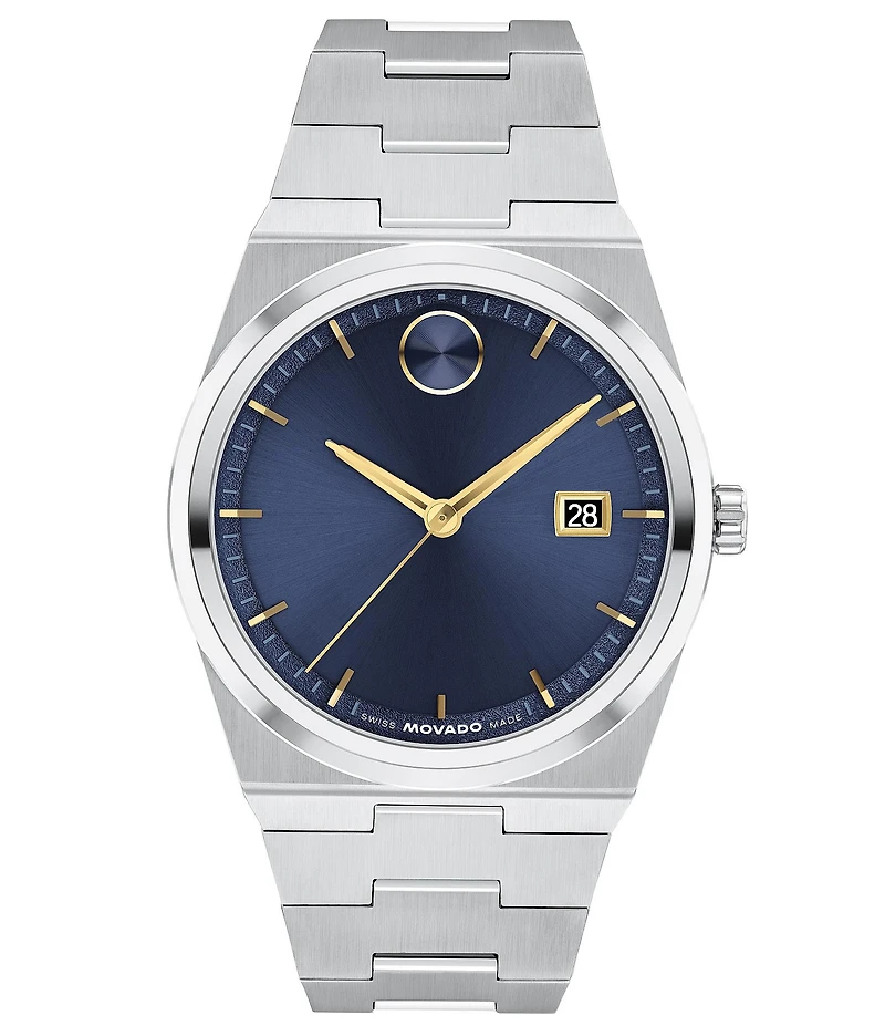 Movado Bold Men's Quest Quartz Analog Stainless Steel Watch
