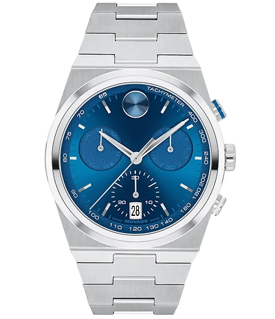 Movado Bold Men's Quest Quartz Chronograph Stainless Steel Bracelet Watch