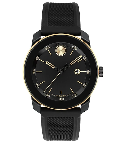 Movado Bold Men's TR90 Quartz Analog Silicone Strap Watch