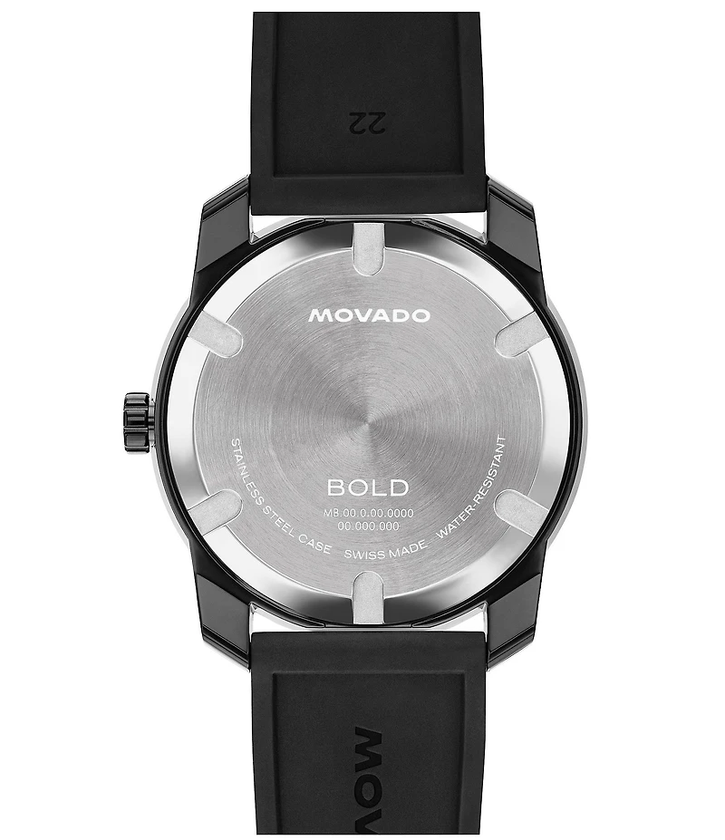 Movado Bold Men's TR90 Quartz Analog Silicone Strap Watch