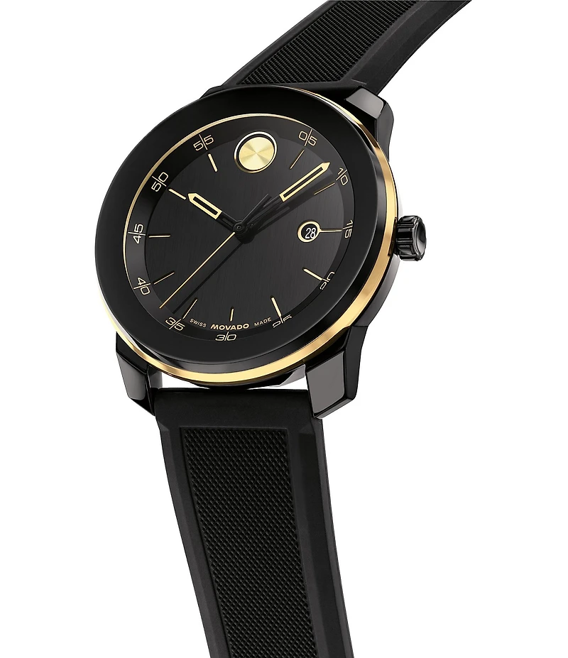Movado Bold Men's TR90 Quartz Analog Silicone Strap Watch