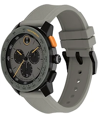 Movado Bold Men's TR90 Quartz Chronograph Grey Silicone Strap Watch
