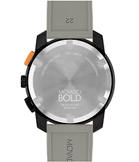 Movado Bold Men's TR90 Quartz Chronograph Grey Silicone Strap Watch
