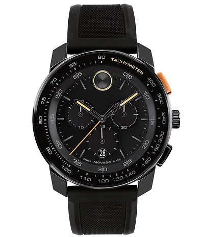 Movado Bold Men's TR90 Quartz Chronograph Silicone Strap Watch