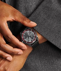 Movado Bold Men's Verso S Edition Quartz Analog Leather Strap Watch