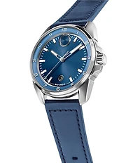 Movado Bold Men's Verso S Edition Quartz Analog Leather Strap Watch