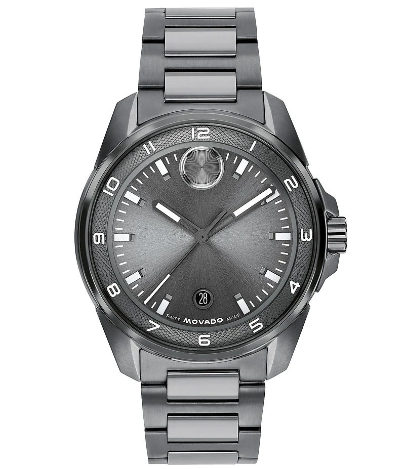 Movado Bold Men's Verso S Edition Quartz Analog Stainless Steel Bracelet Watch