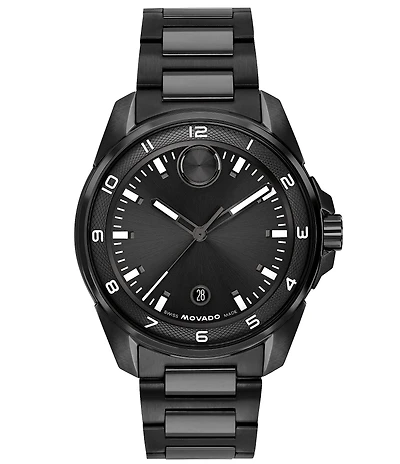 Movado Bold Men's Verso S Edition Quartz Analog Stainless Steel Bracelet Watch