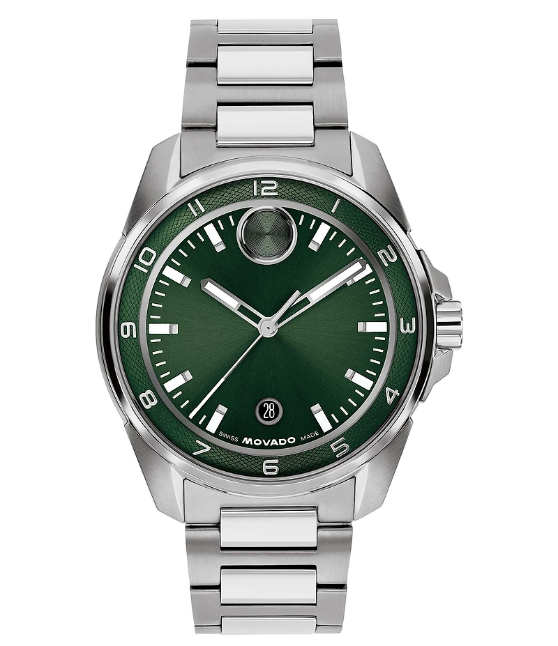 Movado Bold Men's Verso S Edition Quartz Analog Stainless Steel Bracelet Watch