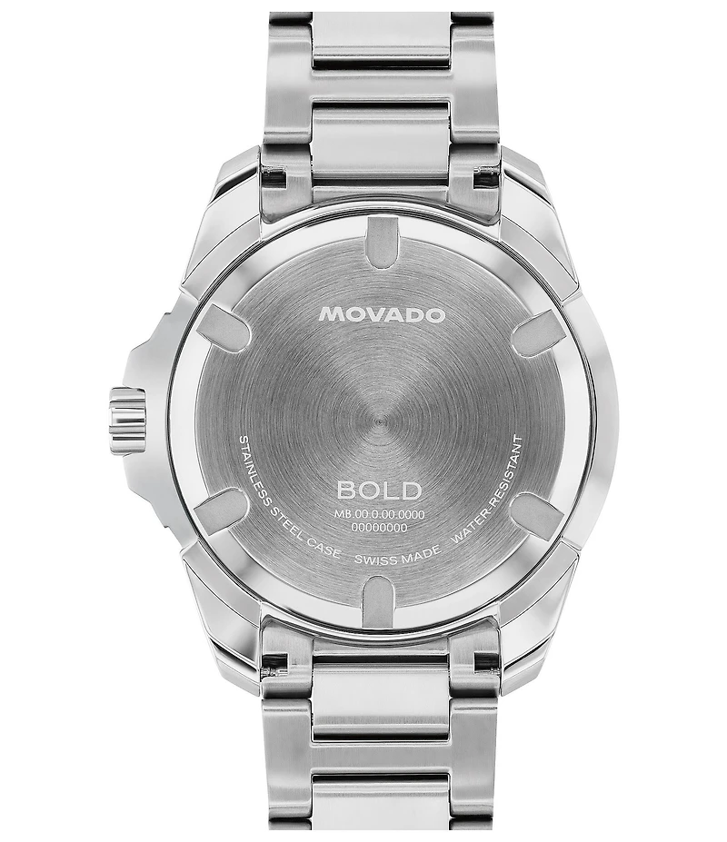 Movado Bold Men's Verso S Edition Quartz Analog Stainless Steel Bracelet Watch