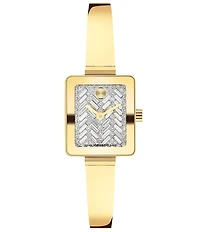 Movado Bold Women's Deco Quartz Analog Bangle Bracelet Watch