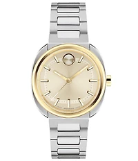 Movado Bold Nuvo Women's Ellipse Quartz Analog Stainless Steel Bracelet Watch